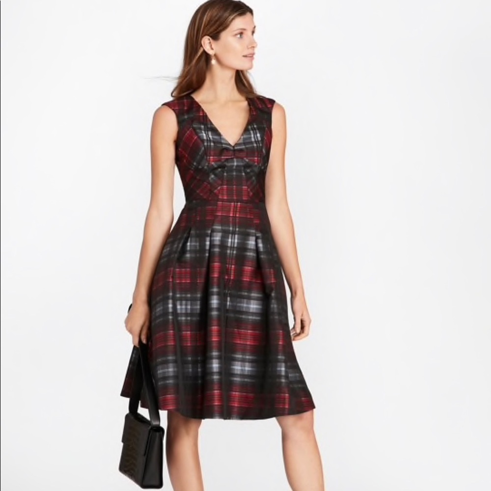NWT Brooks Brothers tartan jacquard dress (Sz 12P)